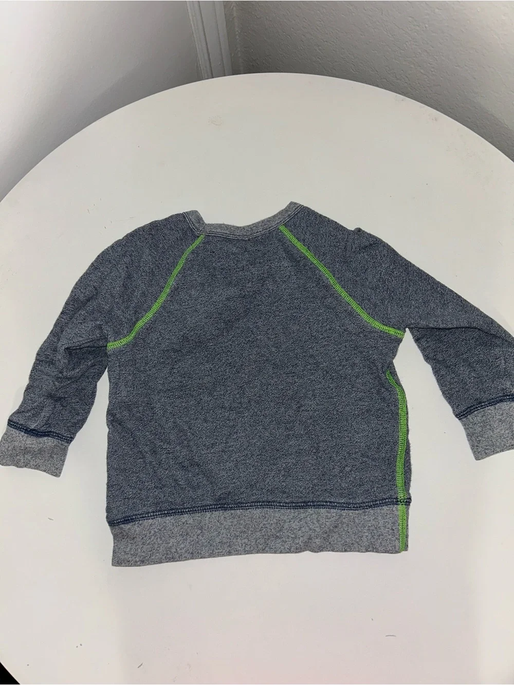 GAP Gray Kids Sweatshirt with Neon Green Accents